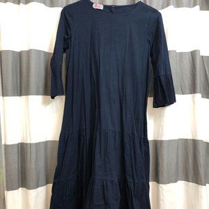 Mayas Place Navy Midi Dress